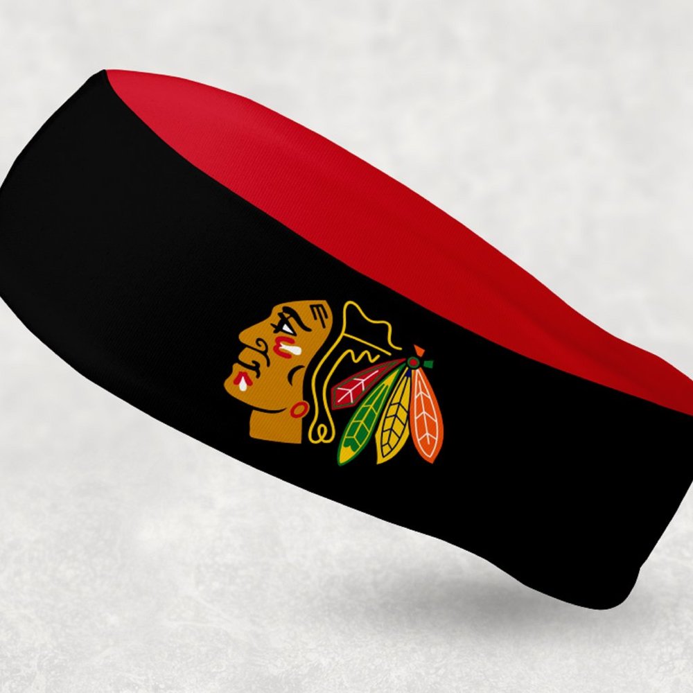 2 Pack - NEW - Reversible Chicago Blackhawks Headband
